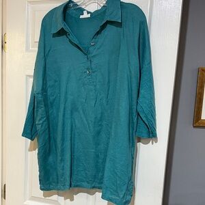 J. Jill Teal Tunic Top